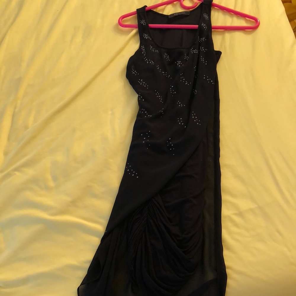 Black skin tight dress